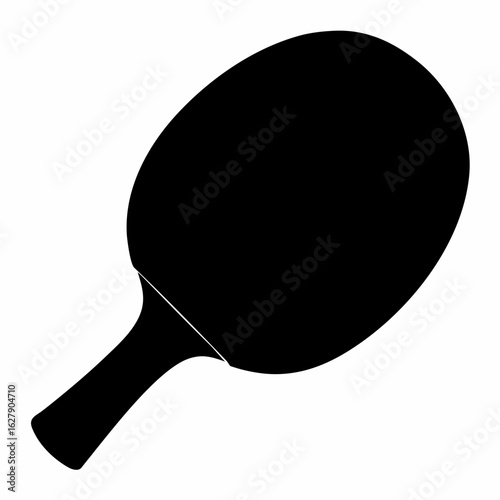 Table Tennis Paddle Silhouette