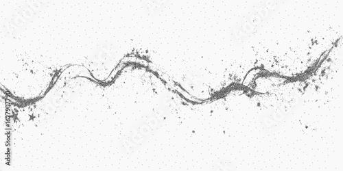 Rough gritty texture with soft paper scratches and a few faded ink dots around the edges.