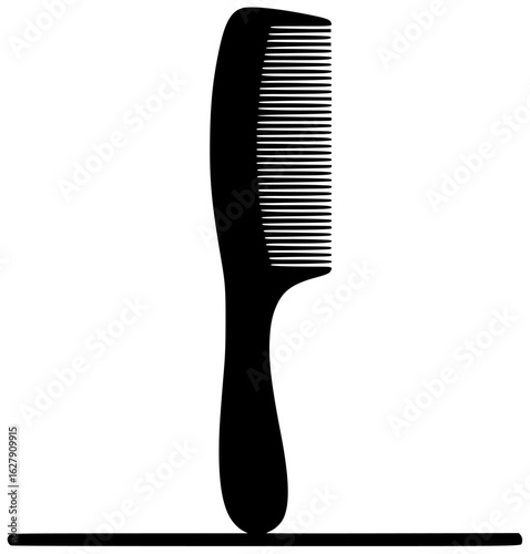 Stylist holding comb with fashion tools on dressing table makeup desk beauty products nearby always