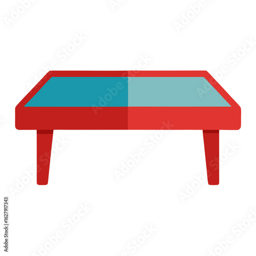 wooden table isolated on white
