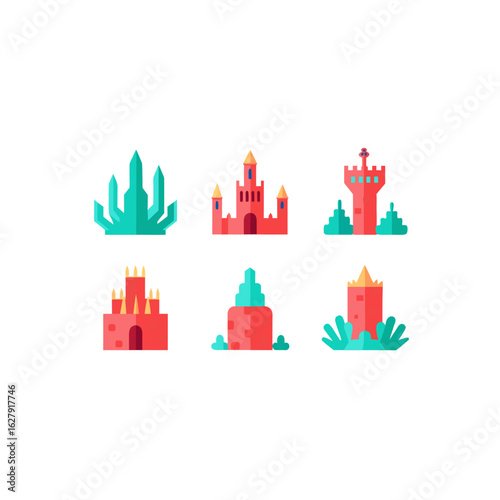  different coral castle set 