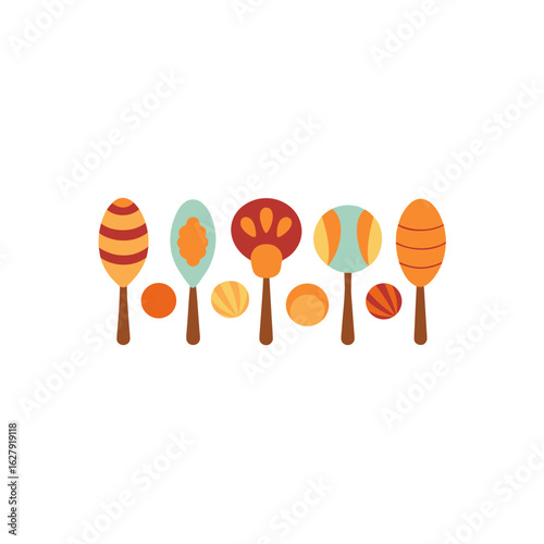  different shell maraca set  