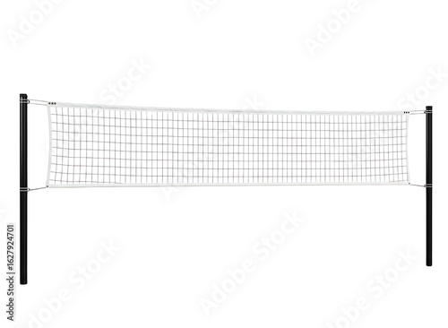 Volleyball net for sports and recreation isolated on transparent background