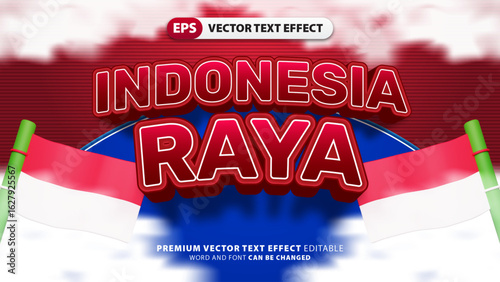 Indonesia Raya Text Effect