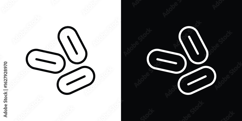 Fototapeta premium Yeast icon graphic, editable stroke. Suitable for website design, logo, app, template, and ui ux.