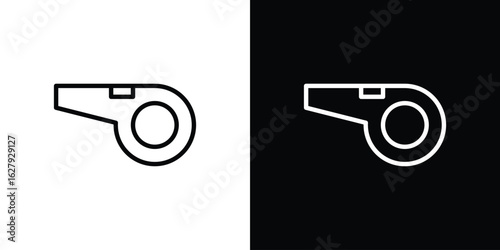 Whistle icon graphic, editable stroke. Suitable for website design, logo, app, template, and ui ux.