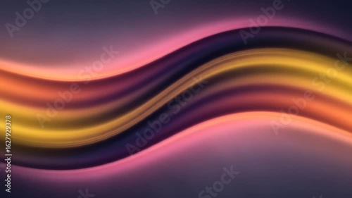 Abstract Wavy Gradient Background With Flowing Colors And Dynamic Light Effect
