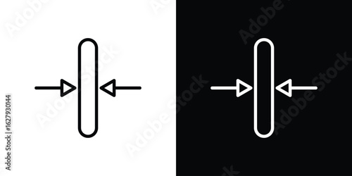 Thickness icon graphic, editable stroke. Suitable for website design, logo, app, template, and ui ux.