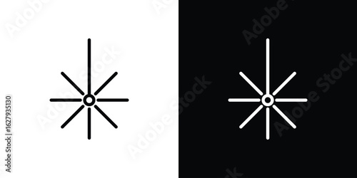Laser icon graphic, editable stroke. Suitable for website design, logo, app, template, and ui ux.