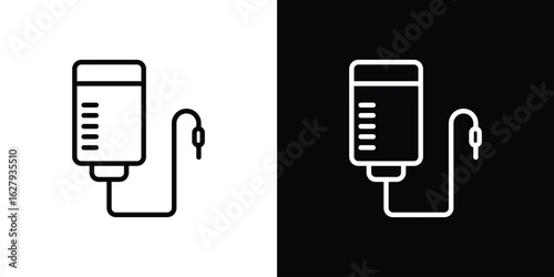 Infusion icon graphic, editable stroke. Suitable for website design, logo, app, template, and ui ux.