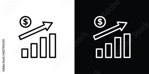 Inflation icon graphic, editable stroke. Suitable for website design, logo, app, template, and ui ux.