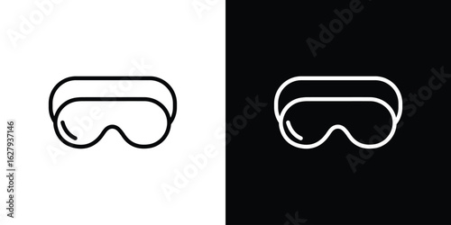 Eye mask icon graphic, editable stroke. Suitable for website design, logo, app, template, and ui ux.