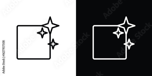 Easy clean floor surface icon graphic, editable stroke. Suitable for website design, logo, app, template, and ui ux.