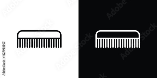 Comb icon graphic, editable stroke. Suitable for website design, logo, app, template, and ui ux.