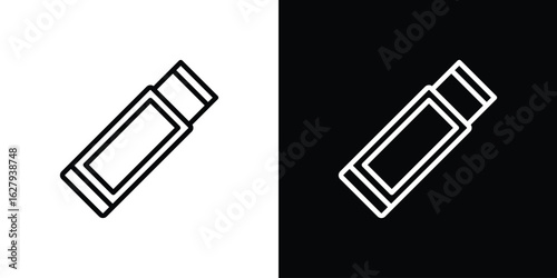Chew gum icon graphic, editable stroke. Suitable for website design, logo, app, template, and ui ux.