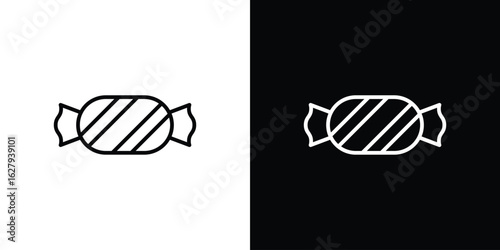 Candy icon graphic, editable stroke. Suitable for website design, logo, app, template, and ui ux.
