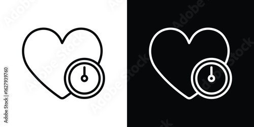 Blood pressure icon graphic, editable stroke. Suitable for website design, logo, app, template, and ui ux.