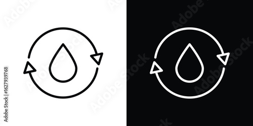 Blood flow icon graphic, editable stroke. Suitable for website design, logo, app, template, and ui ux.