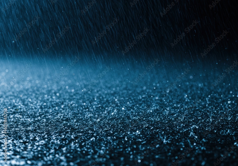 Obraz premium Rain on dark surface (1)