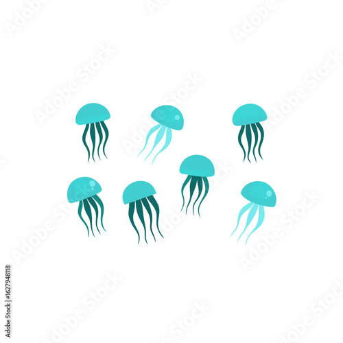different jellyfish glider set   