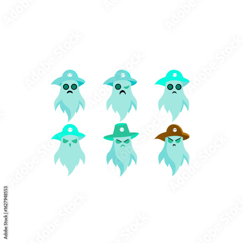 different pirate ghost costume set   