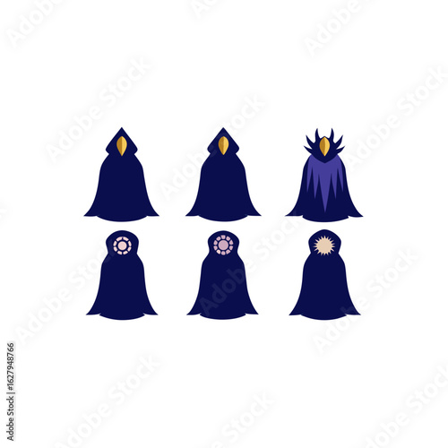 8 different sea witch cloak set   dark  flowy robe