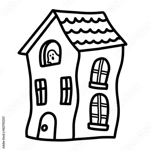 The haunted house for halloween