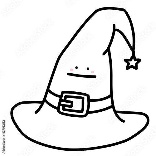 vector illustration of a witch hat