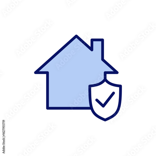 home insurance icon vector. home protection sign and symbol