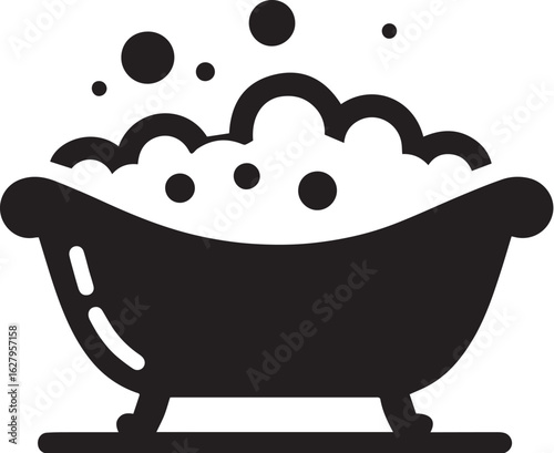 Bath tub with foam