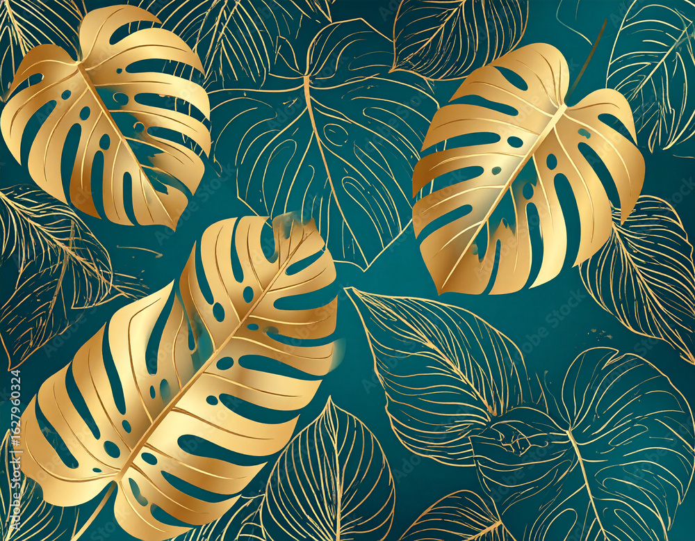 vector seamless pattern with leaves vector seamless pattern with leaves