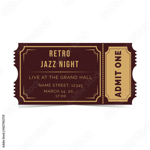 admit one tickets retro