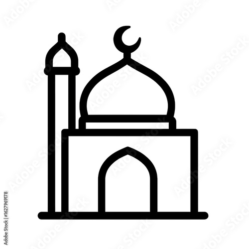 Wallpaper Mural Outline of mosque icon.
mosque outline icon.
Minimalist Mosque Icon – Islamic Architecture Line Art, Ramadan and Eid Symbol, Vector Illustration.
 Torontodigital.ca