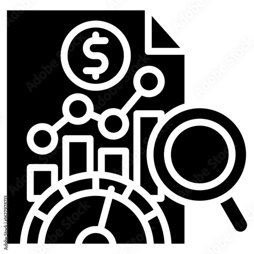 Economic Indicator glyph icon