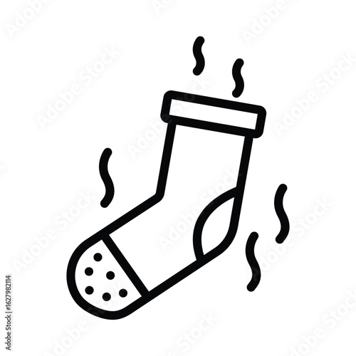 Stink Vector Outline Icon. EPS 10 File