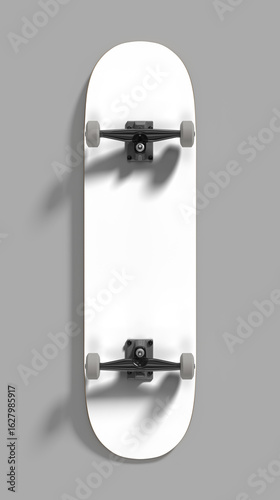 Skateboard deck mockup template - Front View
