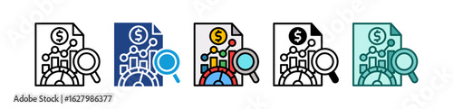Economic Indicator multiple icon