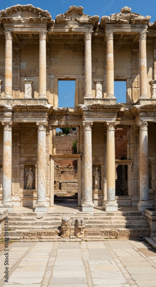 Naklejka premium Ancient ruins in sunlight