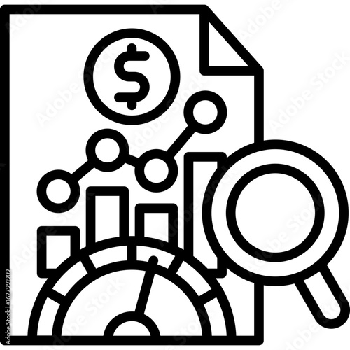 Economic Indicator line icon