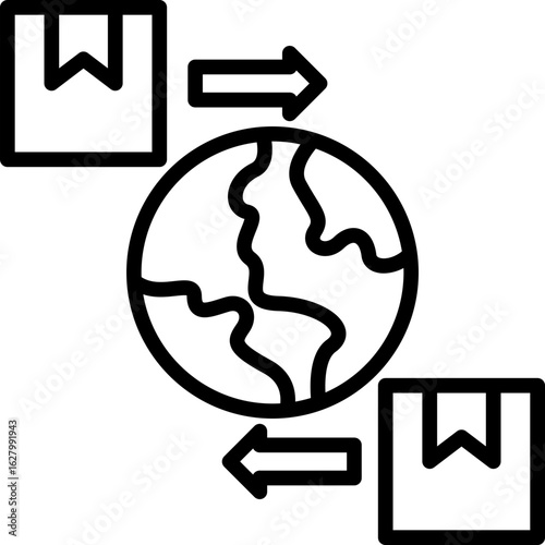 Exporter line icon