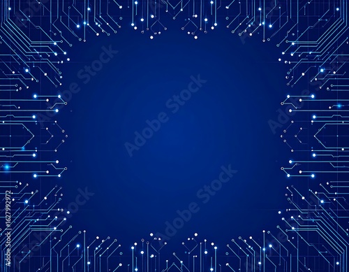 Abstract futuristic technology background with circuit board pattern design