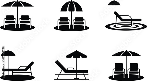 Beach chair arrangements