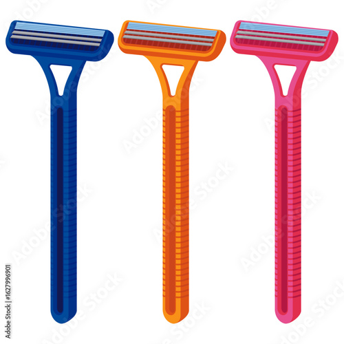 disposable shaving razor vector drawing.