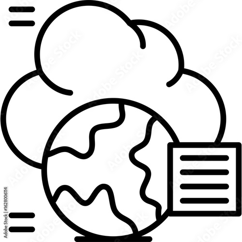 Globe Icon Vector Element