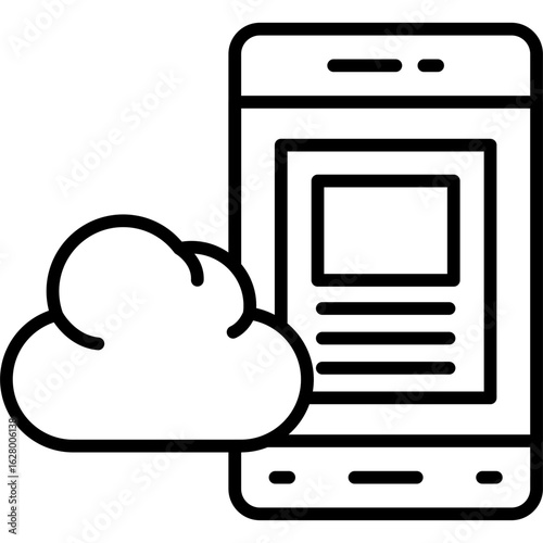 Mobile Phone Icon Vector Element