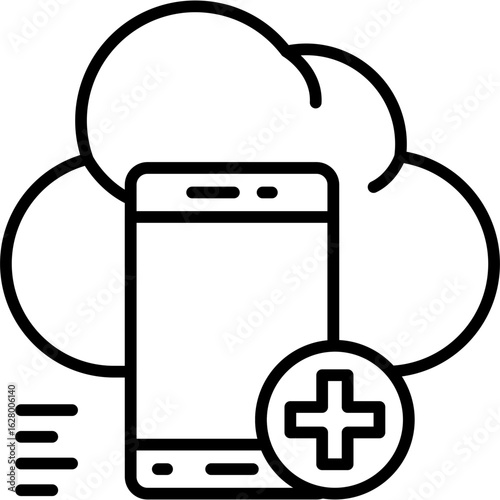 Mobile Phone Icon Vector Element