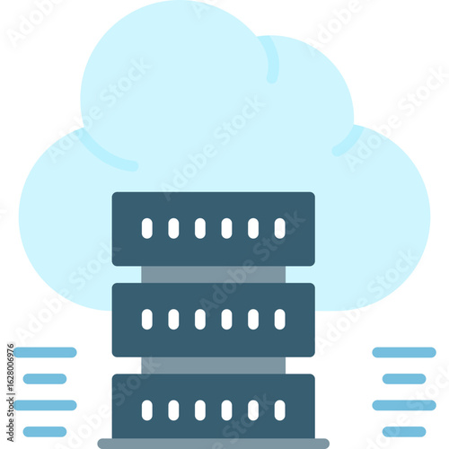 Cloud Server Icon Vector Element