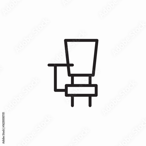 comfortable chair icon sign vector