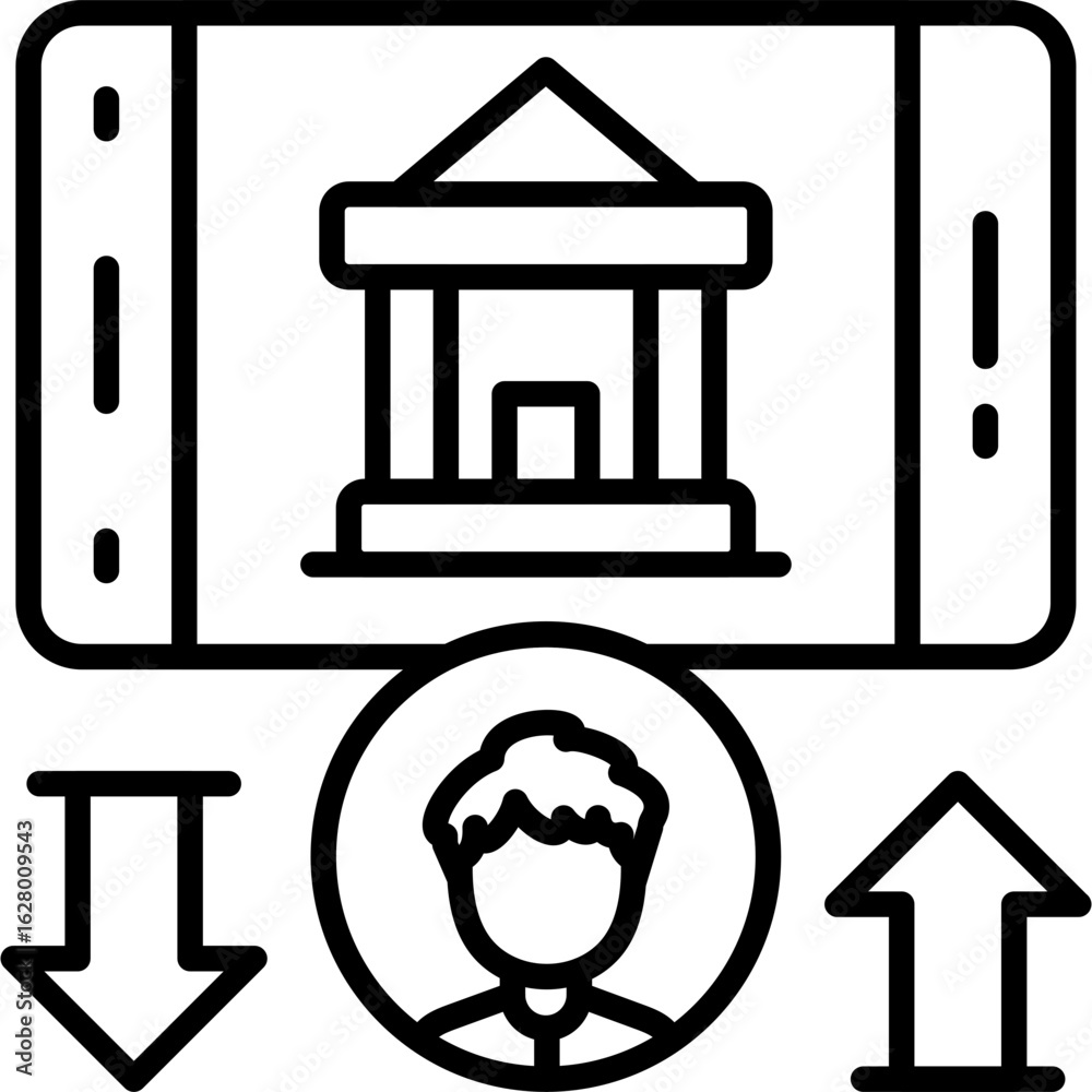 Obraz premium Candidate Icon Vector Element