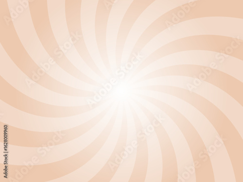  Desert sand orange sunburst background. Yellow radial retro glowing rays banner. Abstract retro whirlwind starburst vector abstract background. Twisted radial illustration.